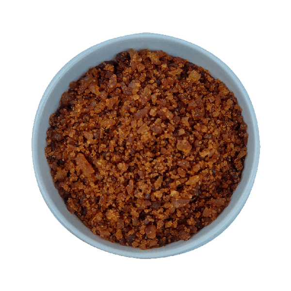 Organic Palm sugar in a bowl